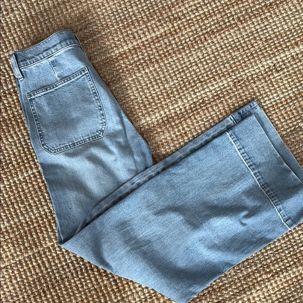 J. Crew Blue Flare Wide Leg Jeans - Picture 3 of 3